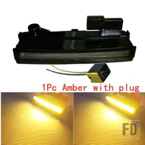 1個2個5個 24V サンバイザーライト スカニアトラック R650 G500 S730 S500 P500 LED サンバイザーランプとプラグ OEM 2252794 - 1pc　Amber　and　plug