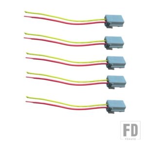 24V LED ホワイトライト ボルボ FH FM トラックキャブトップシグナルライト ボルボサンバイザーライト OEM 82349221 82348508 82349220 - 5pcs　Connectors