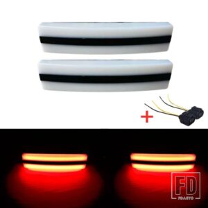 DIY 2個/3個 サンバイザーライト スカニアトラック R620 R500 P400 P450 R730 G460 LED サンバイザーライト OEM 1798980 1910437 プラグ付き - 2pcs　red　DIY