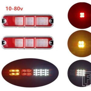 2X 10-80V IP67 LEDフォークリフトテールライトリアストップライトリバースライトLINDEフォークリフト用HYSTERフォークリフトパーツHANGCHA用 - 2　lights　only