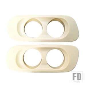 フォグランプカバー 1組 DAF XF 105 トラックベゼルライトサラウンドパーツ 1649364 1683722 1649363 1683721 に適合 - 1pair