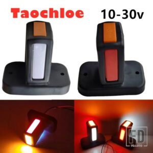 2/4/6個 赤 アンバー 白 トレーラー LED サイドマーカー ライト アウトライン サイドマーカー トラック ライト バン LED ライト トレーラー用 12-24V - 2pcs