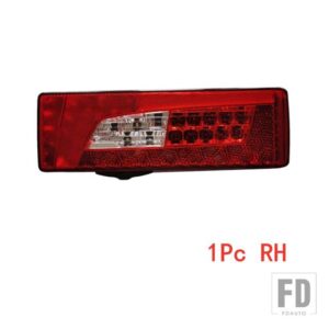 1個RHLH 24V LEDトラックテールランプSCANIA G400 G450 P500 R500トラックLEDテールランプ2241860 2241859に適合 - 1PC　RH　With　buzzer