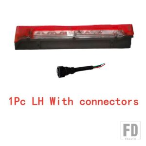 1個RHLH 24V LEDトラックテールランプSCANIA G400 G450 P500 R500トラックLEDテールランプ2241860 2241859に適合 - 1PC　LH　with　plug