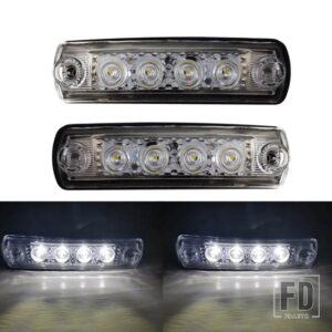 2/10個 24V LED サンバイザーライト MAN TGX TGL TGS トラック用 サンバイザーランプ OEM 81252606121 マンキャブライト - 2Pcs　Amber　B