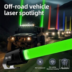 4 IN 1 赤 + 青 + 緑 + 黄 10-30V 15W オフロード トラック 車 車両 高出力レーザースポットライト IP67 - BlueRedyellowGreen