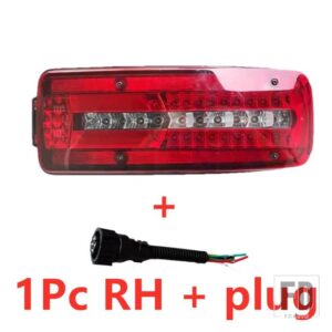 1PC LH /RH 24V トラック LED テールランプ MAN TGX TGX TGM トラック LED テールライト コネクタ付き T 81252256565 81252256564 - 1Pc　RH　with　plug