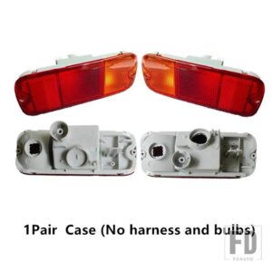 SUZUKI JIMNY 2006 - 2016用 LH RH 1ペア リアバンパーフォグランプケース 電球付きジムニーアクセサリーケース専用 - 1pair　Case　only