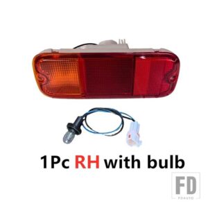 SUZUKI JIMNY 2006 - 2016用 LH RH 1ペア リアバンパーフォグランプケース 電球付きジムニーアクセサリーケース専用 - 1Pc　RH　with　bulbs