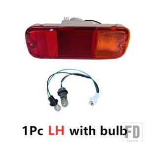SUZUKI JIMNY 2006 - 2016用 LH RH 1ペア リアバンパーフォグランプケース 電球付きジムニーアクセサリーケース専用 - 1Pc　LH　with　bulb