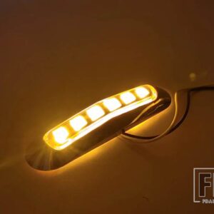 10個 X トラック 10-30V 6LED サイドマーカーライト クリアランスランプ 12V 24V アウターライト 車 SUV ピックアップ トレーラー ADR DOT SAE - 10x　Amber