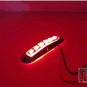 10個 X トラック 10-30V 6LED サイドマーカーライト クリアランスランプ 12V 24V アウターライト 車 SUV ピックアップ トレーラー ADR DOT SAE - 10X　Red