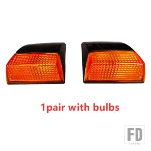 1ペア 24V トラック ウィンカー コーナーライト フェンダーインジケーター コーナーランプ VOLVO トラック LED ランプ FM12 FH12 20409874 20409875 - 1pair　with　bulbs