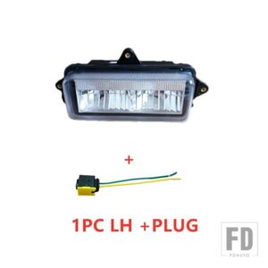 1ピースRH / LH 24V LEDトラックバイザーライトスカニア6シリーズP GシリーズCABトラックボディパーツOEM 2081558 LH 2081559 RH - 1pc　LH　with　plug