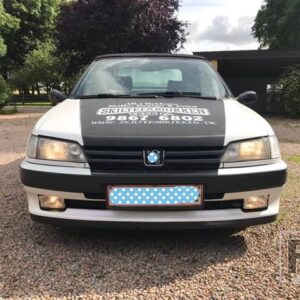 1ペア 12V フロントフォグランプ スポットライト スポットランプ ドライビングライト DRL LEDライト SIM 3211 プジョー 205 GTI CTI 106 306 MI16 H3用 - warm　white