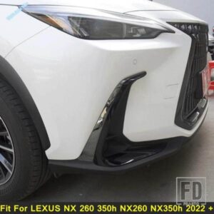 レクサス NX 260 350H NX260 NX350H 2022 - 2025用 オートフロントバンパープロテクターコーナーストリップフォグランプアイリッドアクセサリーカバートリム