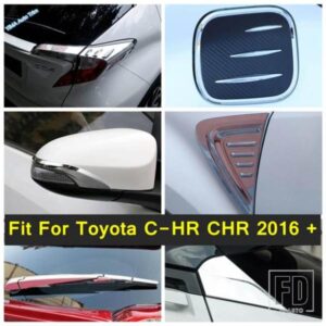 バックミラーストリーマー装飾 / フロントフェンダーサイドエアベント / 燃料タンクキャップカバートリム トヨタ C-HR CHR 2016 - 2021用