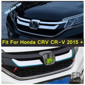 HONDA CRV CR-V 2015 2016用 フロントグリル レーシンググリル バンパーカバートリム ステンレス製 外装アクセサリー