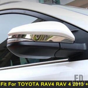 TOYOTA RAV4 RAV 4 2013 2014 2015用ステンレスアクセサリーサイドドアミラーストリップストリーマーカバートリム