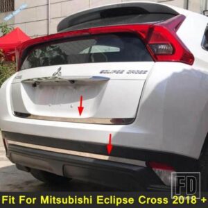 リアバンパーデコレーションストリップ テールゲートドアアンダーカバーモールディングトリム 三菱 エクリプスクロス 2018 - 2022 外装リフィットキット用