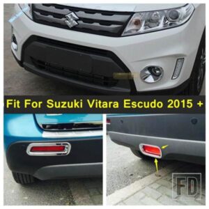 スズキ ビターラ エスクード 2015 - 2018 用 クローム外装 フロントヘッドフェイス フォグランプ / リアブレーキランプ カバートリム ABS アクセサリー