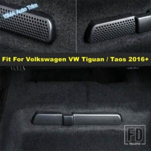 フォルクスワーゲン VW ティグアン / タオス 2016 - 2022 用 カーシート下エアコン AC ベントアウトレットカバートリム カスタムアクセサリー