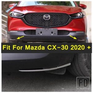 マツダ CX-30 2020-2024年式 フロント リア サイド バンパー コーナープロテクション ストライプ カバー トリム 装飾 自動車外装アクセサリー