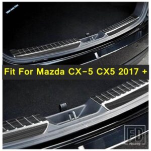 車用リアトランクバンパーシルプレートプロテクタープレートシルトランクガードカバートリム マツダ CX-5 CX5 2017-2022 内装アクセサリー