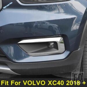 VOLVO XC40 2018 - 2024 用 オートスタイリング フロントヘッドフォグランプ フォグライトランプ アイリッド アイブロウ デコレーション カバー トリム