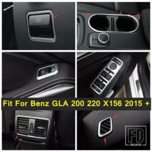 メルセデスベンツ GLA 200 220 X156 2015 - 2018 アクセサリー用 ウィンドウガラスリフト / エアベントアウトレット / グローブ収納ボックスカバートリム