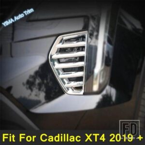 LAPETUS クロームフロントフォグランプランプカバートリムフォグランプベゼルデコレーション キャデラック XT4 2019 - 2022 外装リフィットキット用