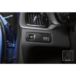 LAPETUS ヘッドライト ランプ スイッチ ボタン フレーム カバー トリム マット カーボン スタイル ボルボ V90 クロスカントリー 2017 2018 2019 ABS