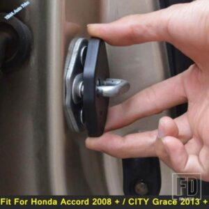 カースタイリング インナードアロックプロテクター バックルカバートリム 4個 ホンダアコード 2008-2016 / シティグレース 2013-2018 アクセサリー