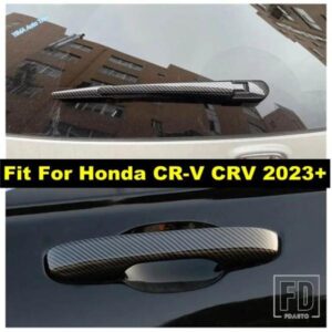ホンダCR-V CRV 2023 2024用クローム外装アクセサリー サイドドアハンドル/リアトランクウィンドウワイパーカバートリム