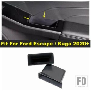 オートドアハンドルアームレストコンテナホルダートレイ収納ボックスカバーアクセサリーFORD ESCAPE / KUGA 2020-23用