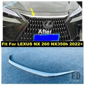 レクサス NX 260 NX350H 2022 - 2025 ABS 外装アクセサリー用 フロントフードエンジン / ドアボディ / リアトランクリッド装飾カバートリム