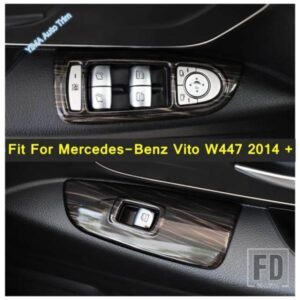 LHD 車内ドアアームレストウィンドウリフトボタン装飾パネル ABSアクセサリーカバートリム メルセデスベンツ VITO W447 2014 - 2021用