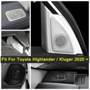 トヨタ ハイランダー / クルーガー 2020 - 2024 Aピラー / ドア / ダッシュボード ステレオスピーカー ツイーターカバー トリム インテリアリフィットキット