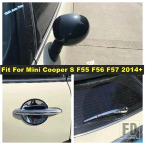 リアウィンドウレインワイパー/ドアハンドルボウル/バックミラーカバートリム ミニクーパーS F55 F56 F57 2014-2020 外装に適合