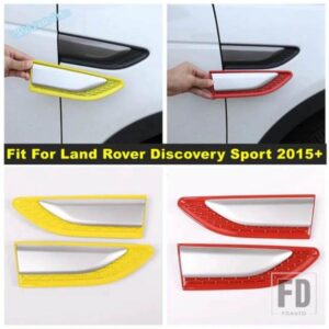 ランドローバーディスカバリースポーツ2015-2019用イエロー/レッド車体フェンダーリーフパネルカバートリムプラスチック外装アクセサリー