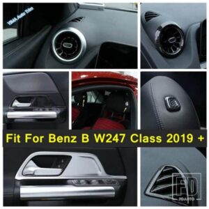 ABSオートエアコン吹き出し口/シートヘッドピロー調整/ハンドルボウルカバートリム メルセデスベンツ B W247クラス 2019-2022用