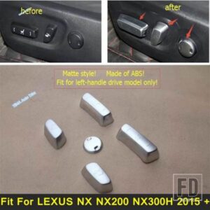 オートスタイリングパワーシートボタンチェア調整スパンコールカバートリムアクセサリー レクサス NX NX200 NX300H 2015 2016 2017 ABSに適合