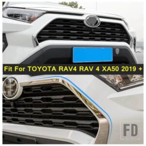 オートフロントフードボンネットグリルリップモールディングカバートリムバーガーニッシュフィットトヨタRAV4 RAV 4 XA50 2019 - 2024外装アクセサリー