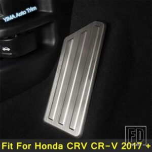 車内アクセルブレーキ左フットペダルレストプレートカバートリム ホンダCRV CR-V 2017-2020 ステンレスアクセサリー
