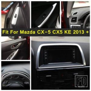 センターコンソールダッシュボードゲージパネルドアハンドルボウルカバートリムマツダCX-5 CX5 KE 2013 - 2016マットインテリアカーアクセサリー