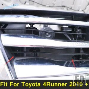 オートスタイリング フロントフェイスグリル グリルインサートネット 虫よけメッシュカバートリムアクセサリー トヨタ 4RUNNER 2010-2019に適合