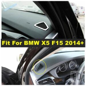車ダッシュボードエアコン吹き出し口モールディングフレーム装飾カバートリム BMW X5 F15 2014 - 2019 内装 ABS アクセサリー