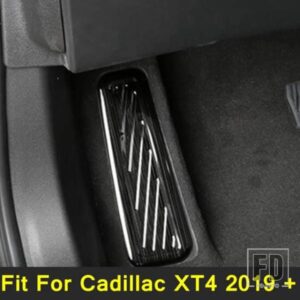 キャデラック XT4 2019 - 2023 /ブラック ブラッシュド インテリアアクセサリー用 オート 左側 フットレスト ペダル プレート パネル カバー トリム