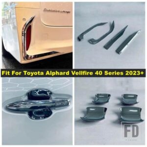 トヨタ アルファード ヴェルファイア 40系 2023 2024年式 リアフォグランプ/リアドアハンドルボウルカバートリム 外装アクセサリー