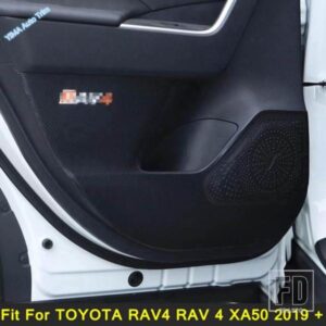 マイクロファイバーレザー アンチキックパッド TOYOTA RAV4 RAV 4 XA50 2019 - 2022 車ドアカバー サイドフィルム ステッカー 4枚